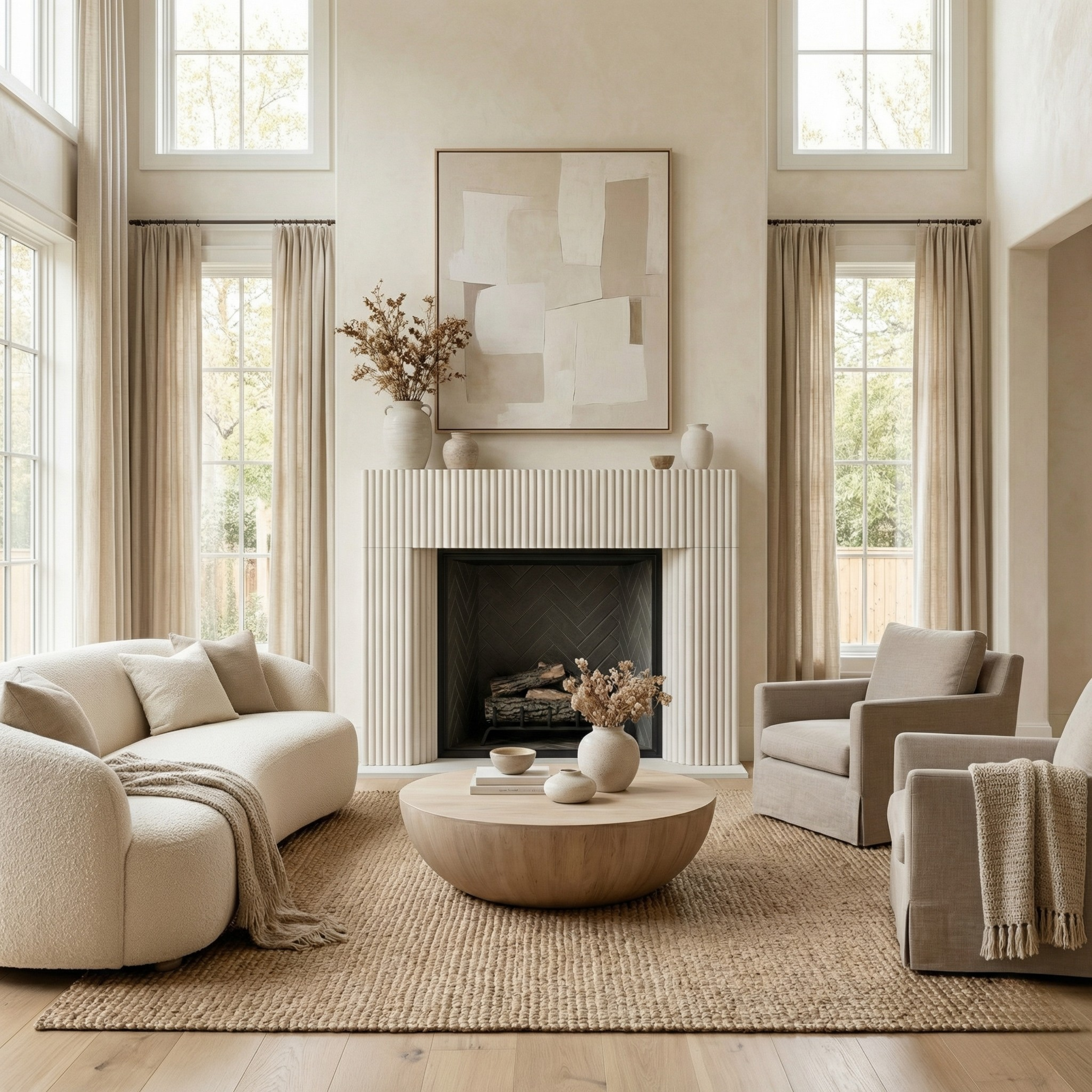 Reeded Fireplace