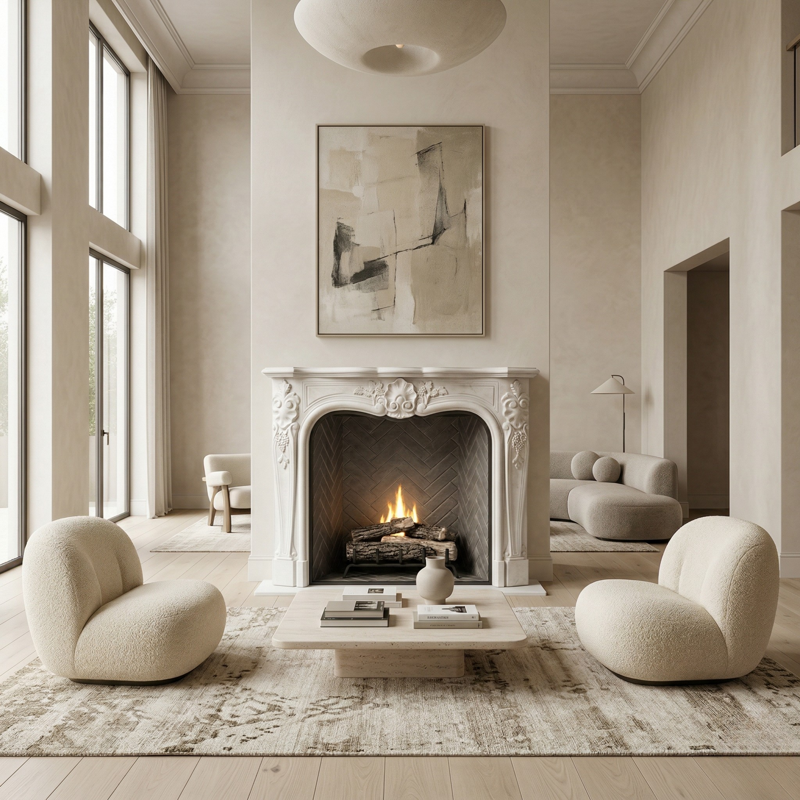 Dalou Fireplace