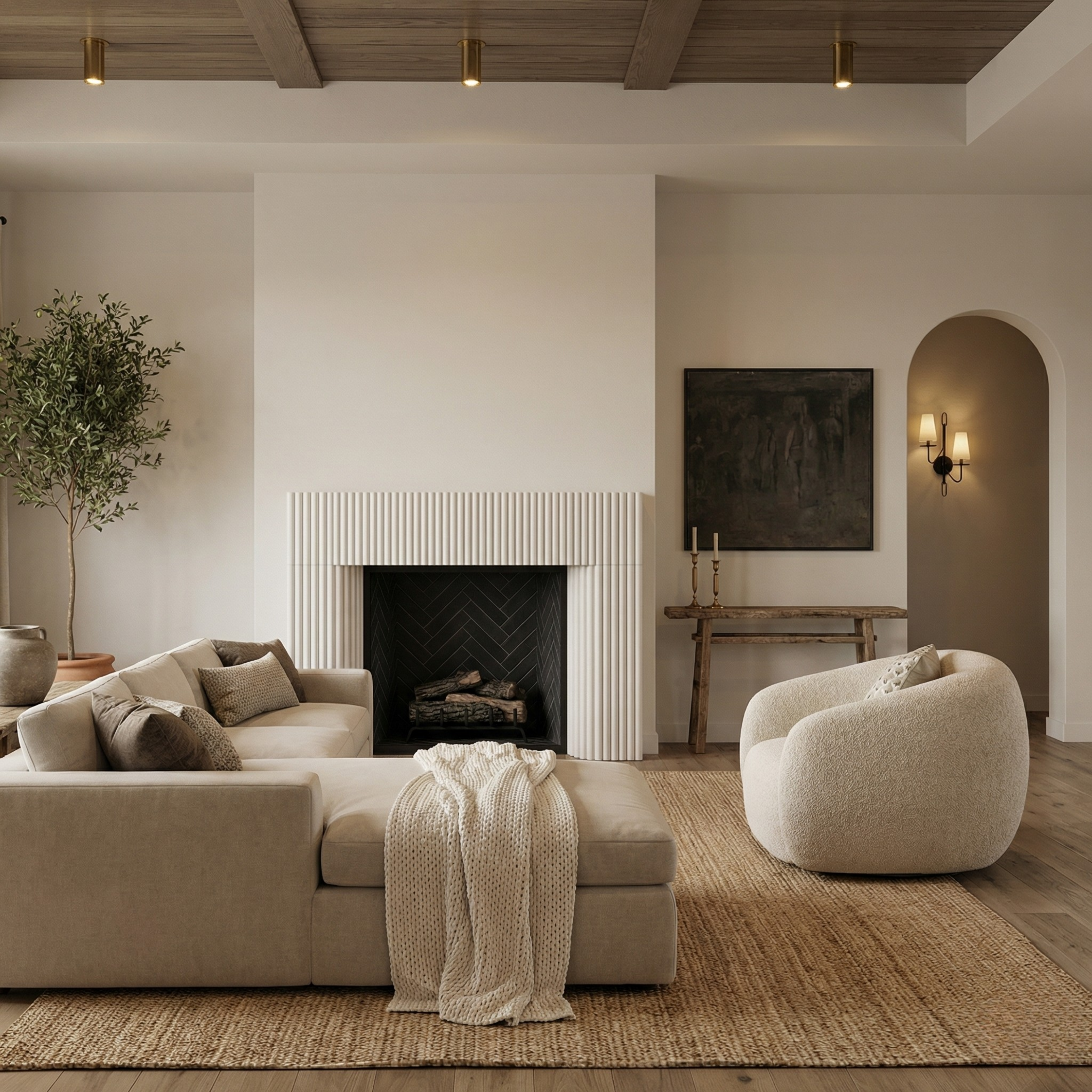 Reeded Fireplace