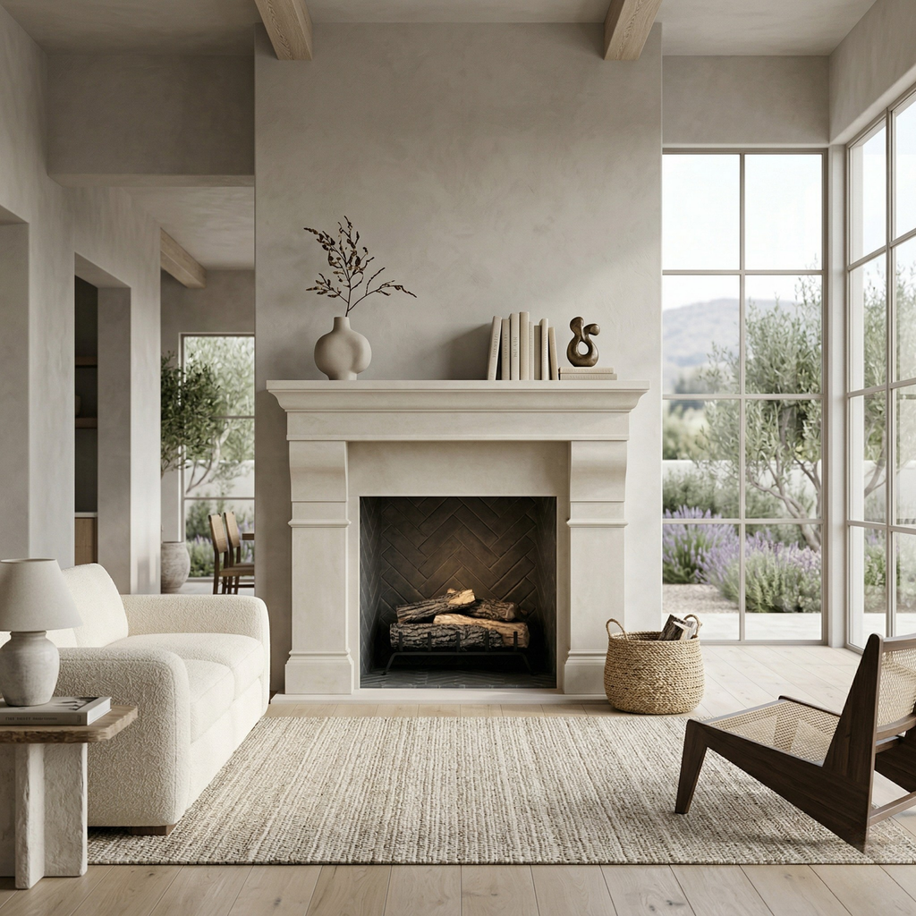 Serrano Cast Stone Mantel