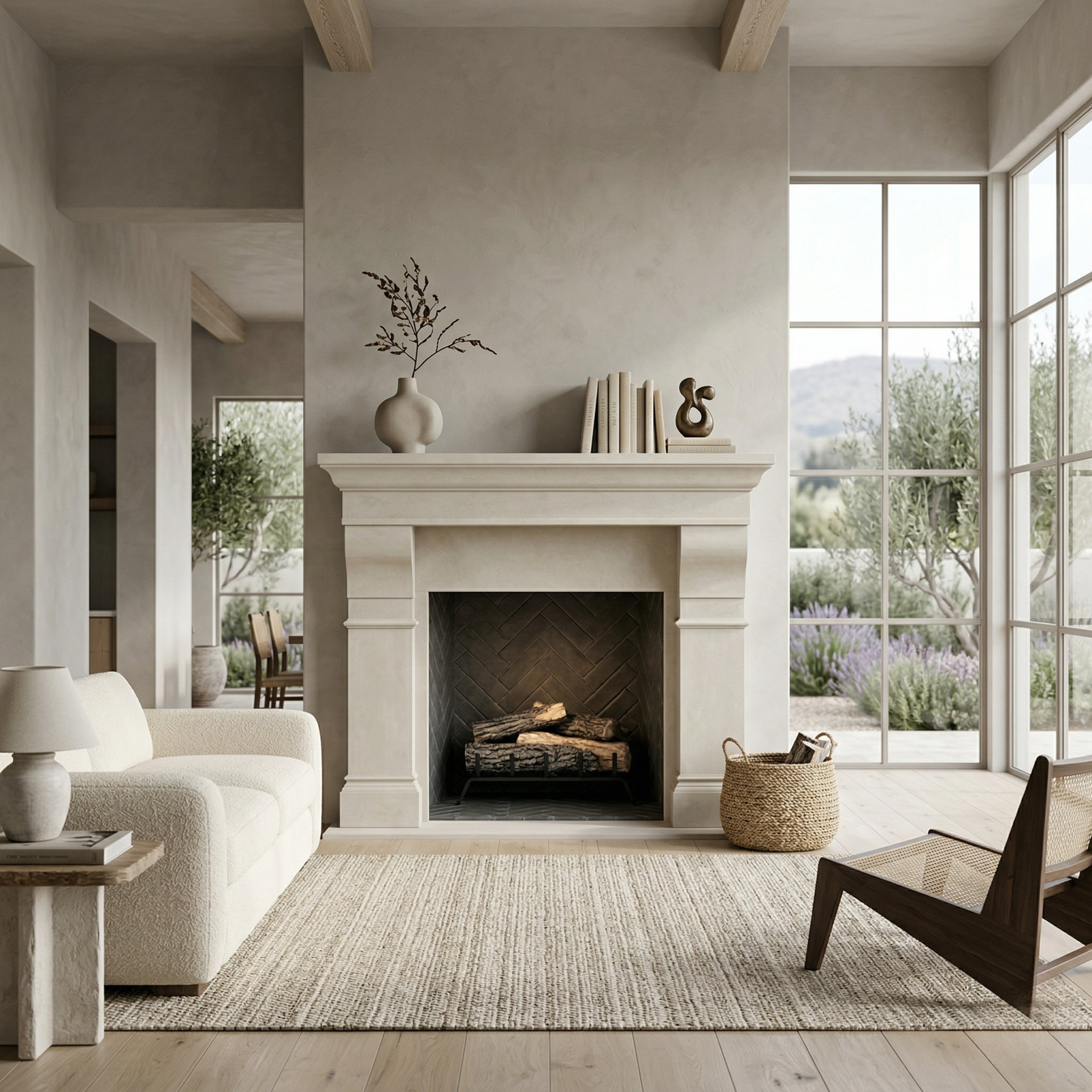 Serrano Cast Stone Mantel