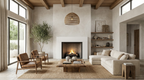 Modern Block Fireplace