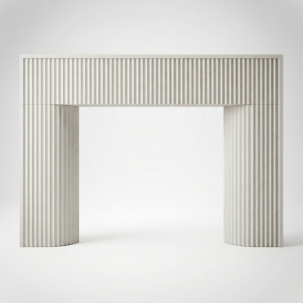 Fluted Fireplace