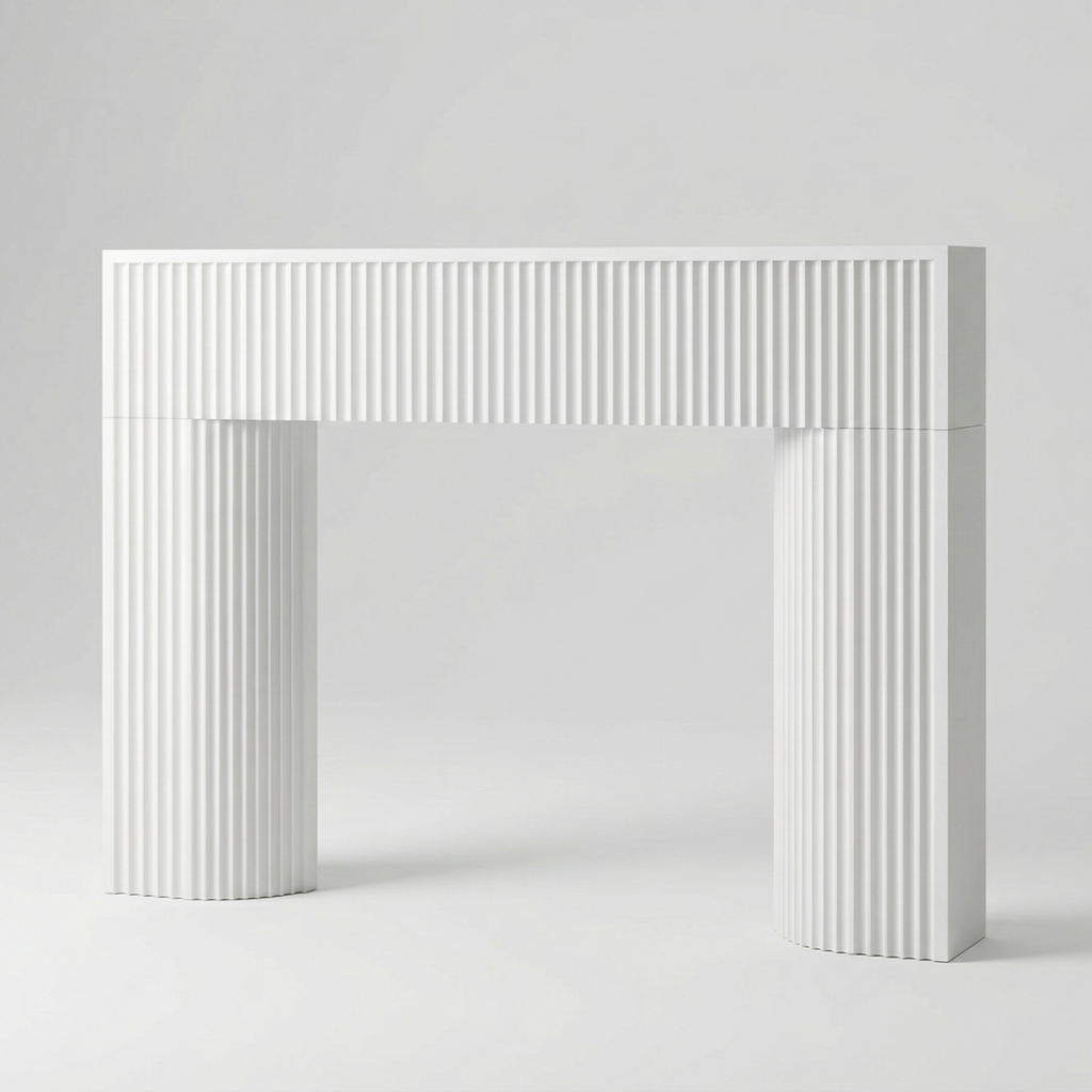 Fluted Fireplace