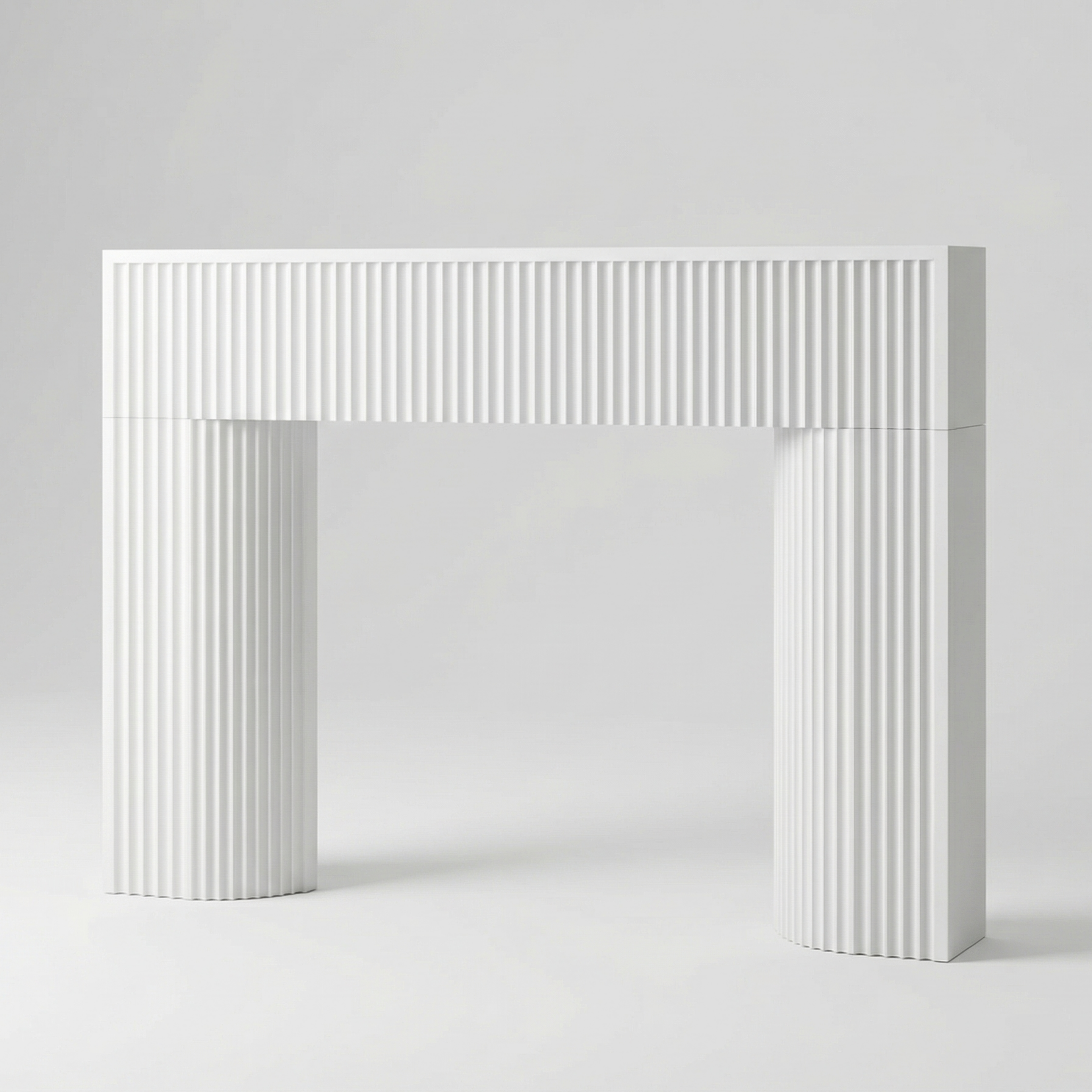 Fluted Fireplace