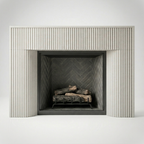 Fluted Fireplace