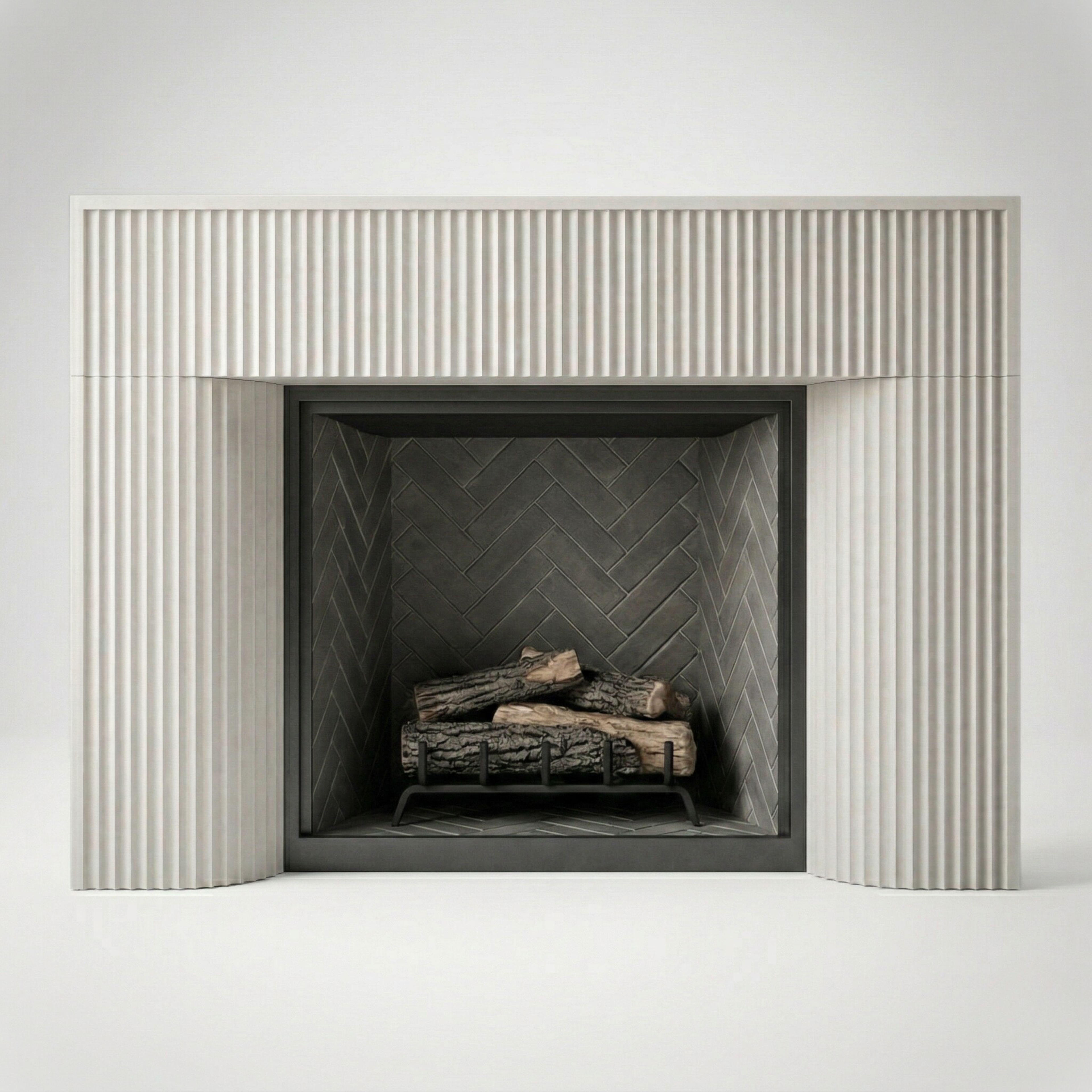 Fluted Fireplace