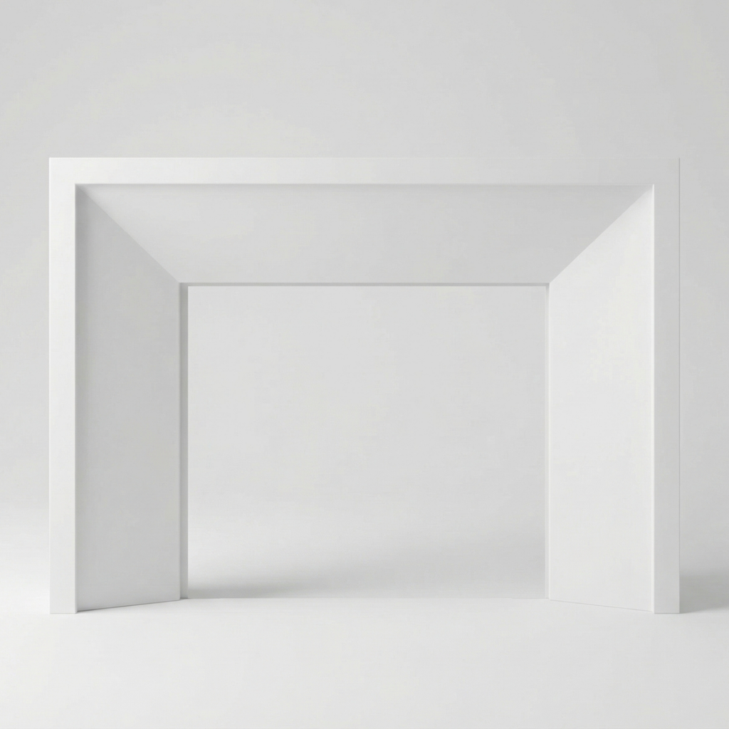 Angled Slope Fireplace
