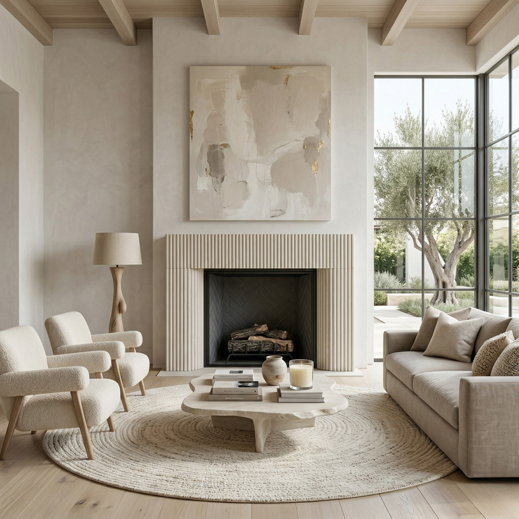 Reeded Fireplace