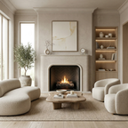Rounded Modern Fireplace