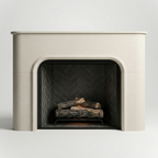 Rounded Modern Fireplace