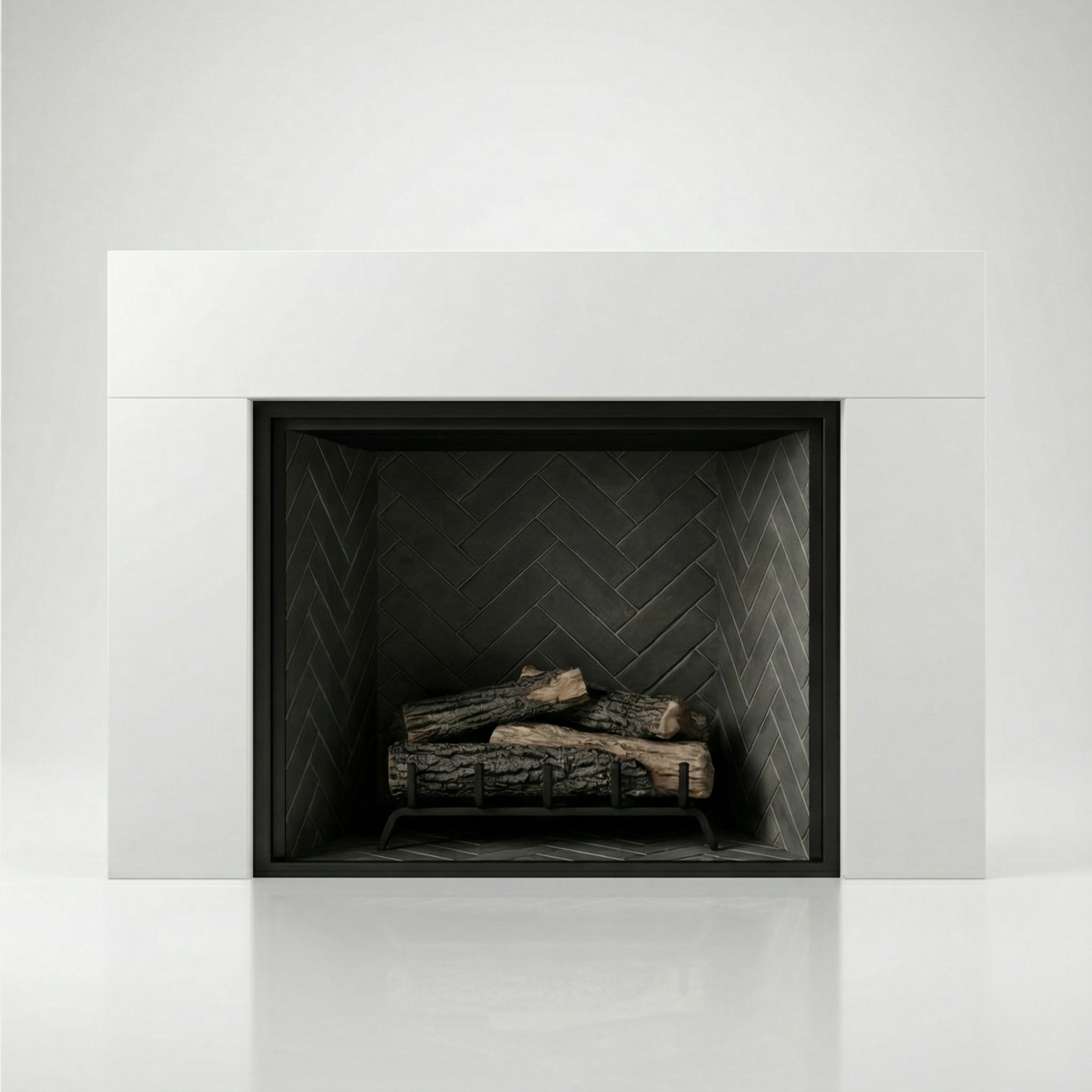 Modern Block Fireplace