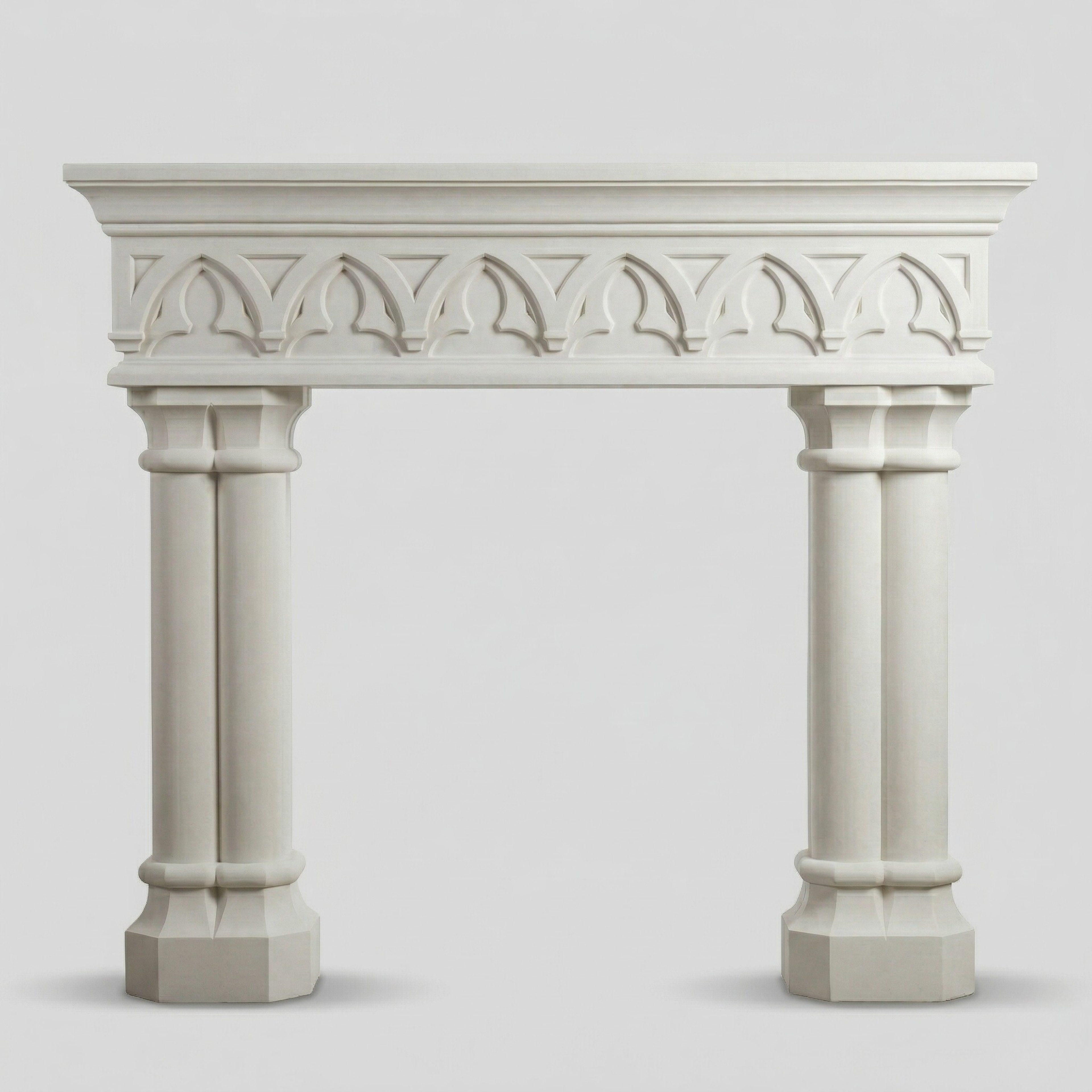 Gothic Pillar Fireplace
