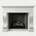 Rounded Pillar Mantel
