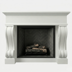 Rounded Pillar Mantel
