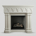 Gothic Pillar Fireplace