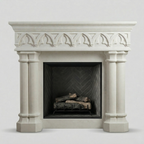 Gothic Pillar Fireplace