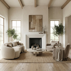 Angled Slope Fireplace