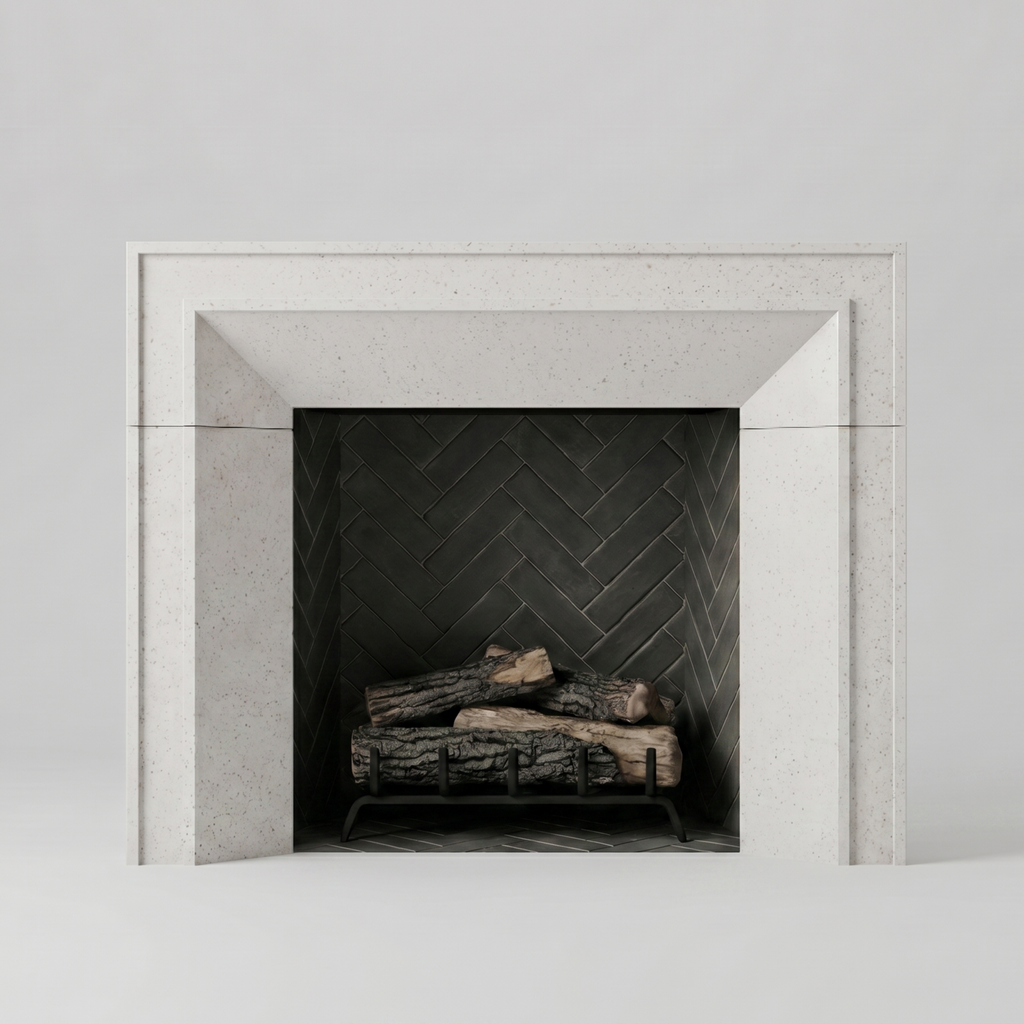 Montecito Cast Stone Mantel Surround