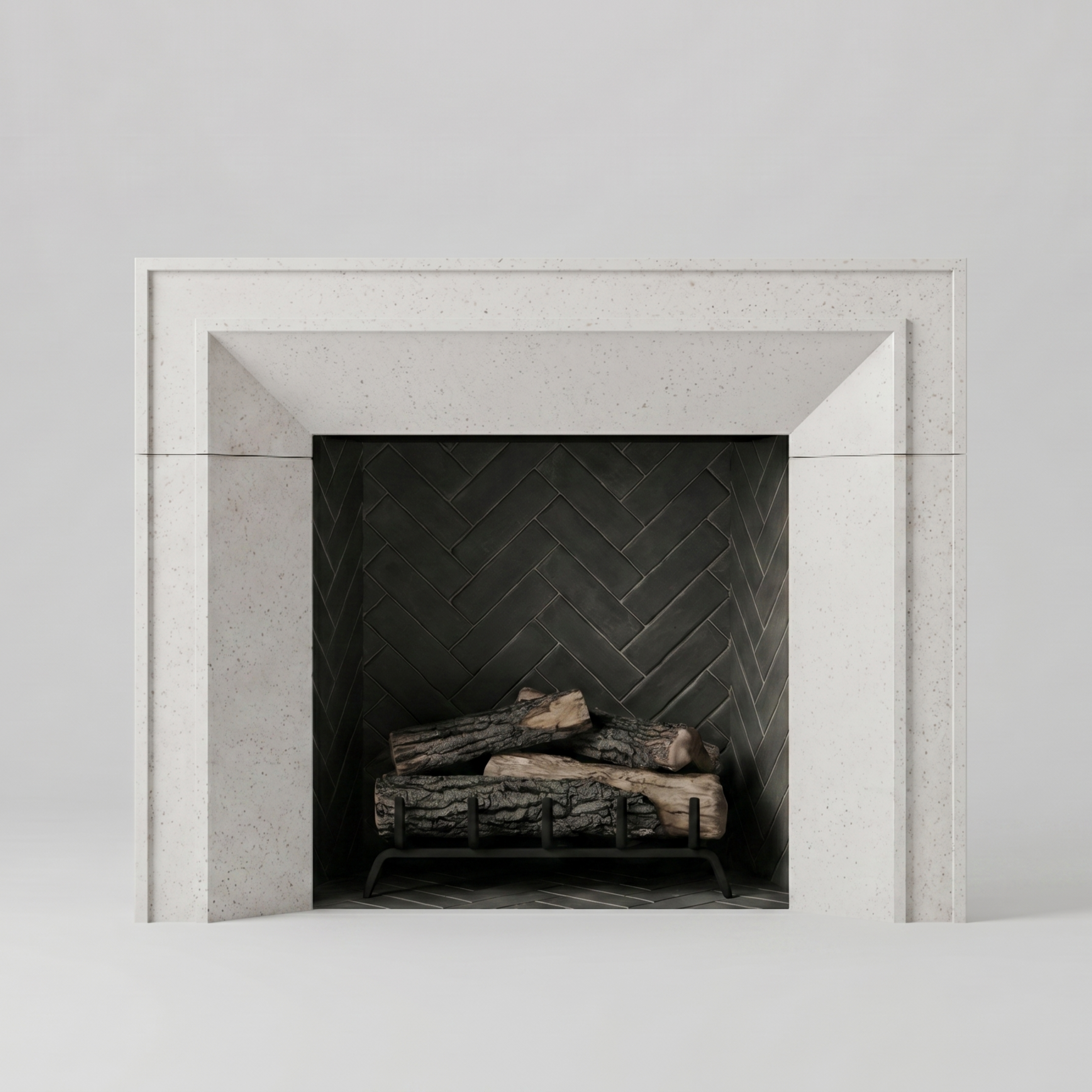 Montecito Cast Stone Mantel Surround