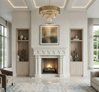 Gothic Pillar Fireplace