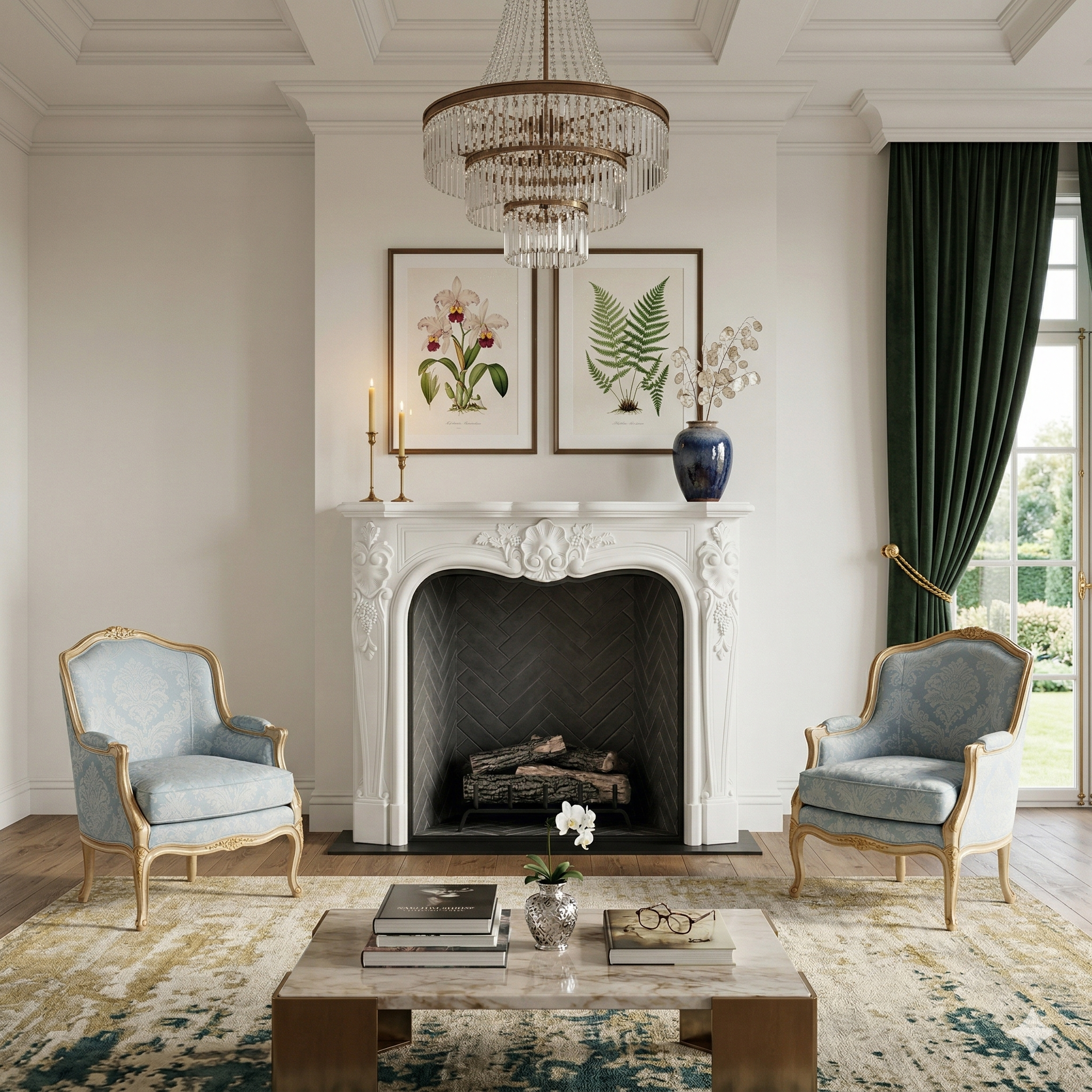 Dalou Fireplace