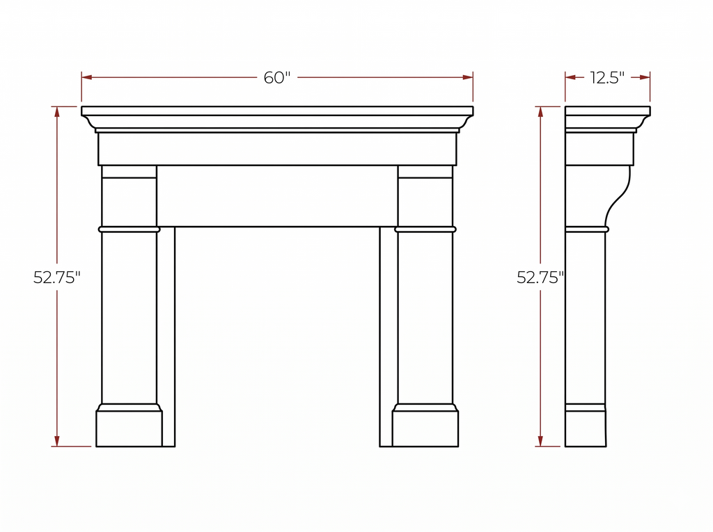 Serrano Cast Stone Mantel